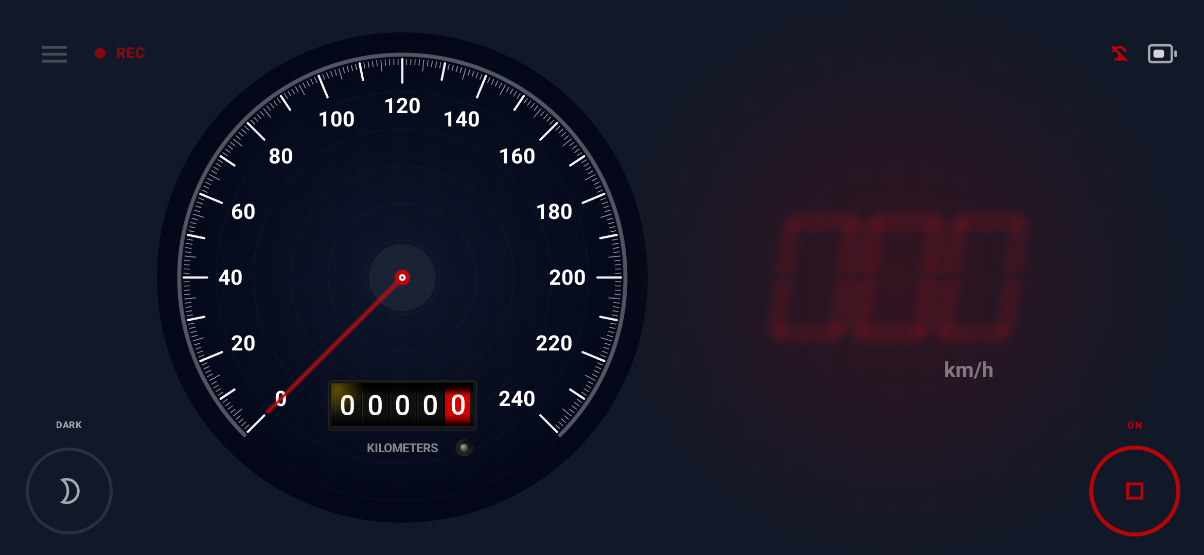 NeoGauge Colorful dashboard in dark mode